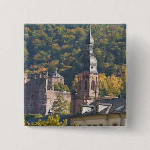 View of Heidelberg's Old Town 2 Inch Square Button