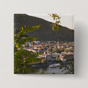 View of Heidelberg's Old Town 2 Inch Square Button