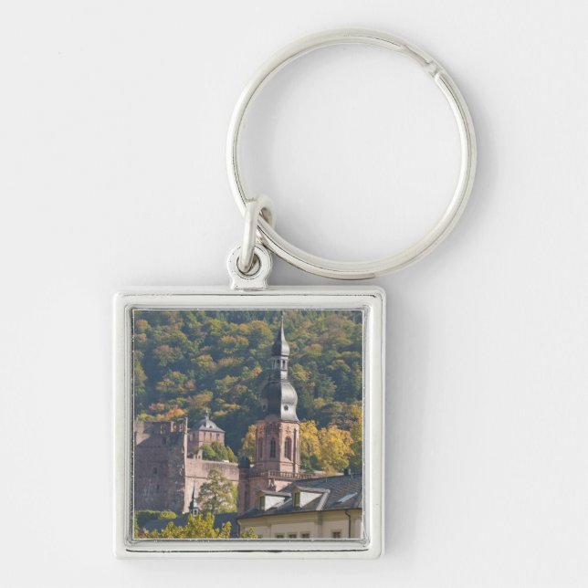 View of Heidelberg's Old Town Keychain (Front)