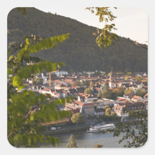 View of Heidelberg's Old Town Square Sticker