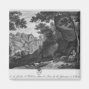 View of Heloise grotto the park La Garenne Magnet