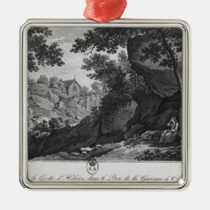 View of Heloise grotto the park La Garenne Metal Ornament