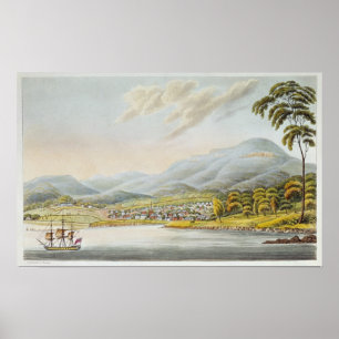 View of Hobart Town, 1824 Poster
