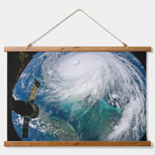 View Of Hurricane Dorian. Hanging Tapestry