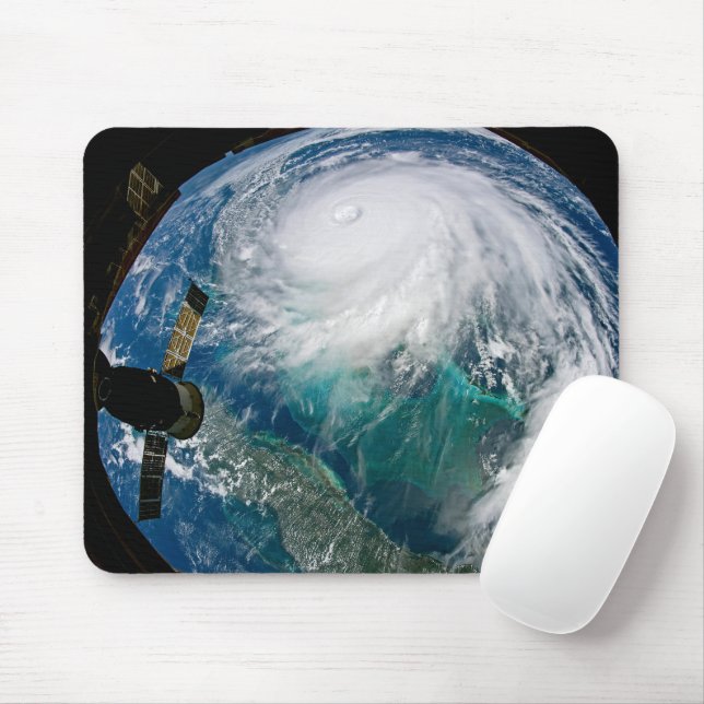 View Of Hurricane Dorian. Mouse Pad (With Mouse)