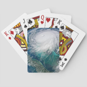 View Of Hurricane Dorian. Playing Cards