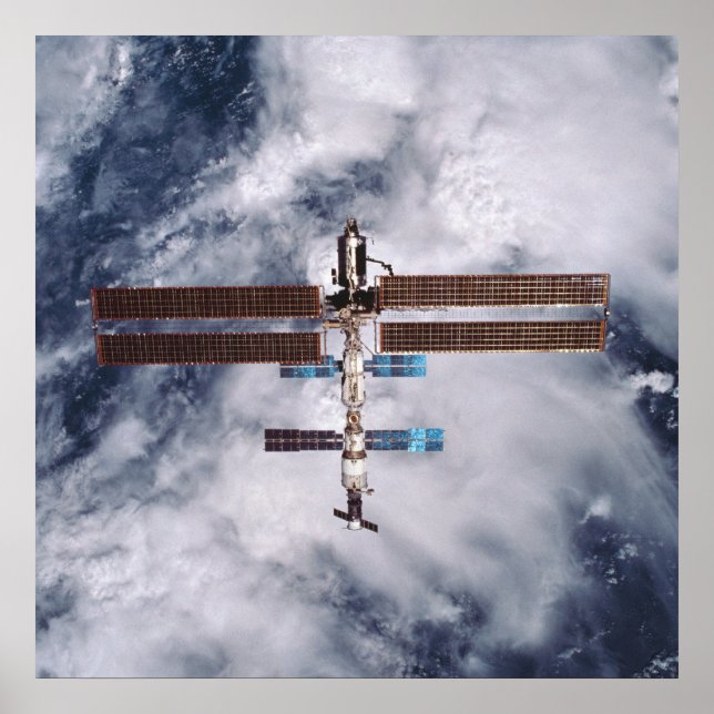 View of International Space Station from Discovery Poster (Front)