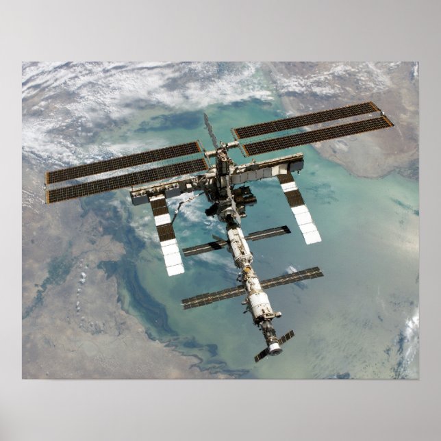 View of International Space Station (STS-114) Poster (Front)