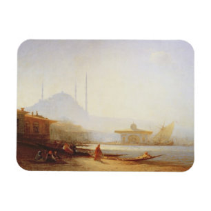 View of Istanbul, 1864 (oil on canvas) Magnet