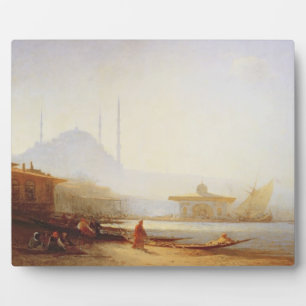View of Istanbul, 1864 (oil on canvas) Plaque