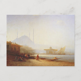 View of Istanbul, 1864 (oil on canvas) Postcard