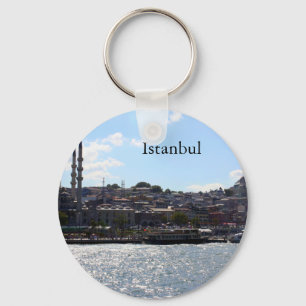 View of Istanbul Harbour Keychain