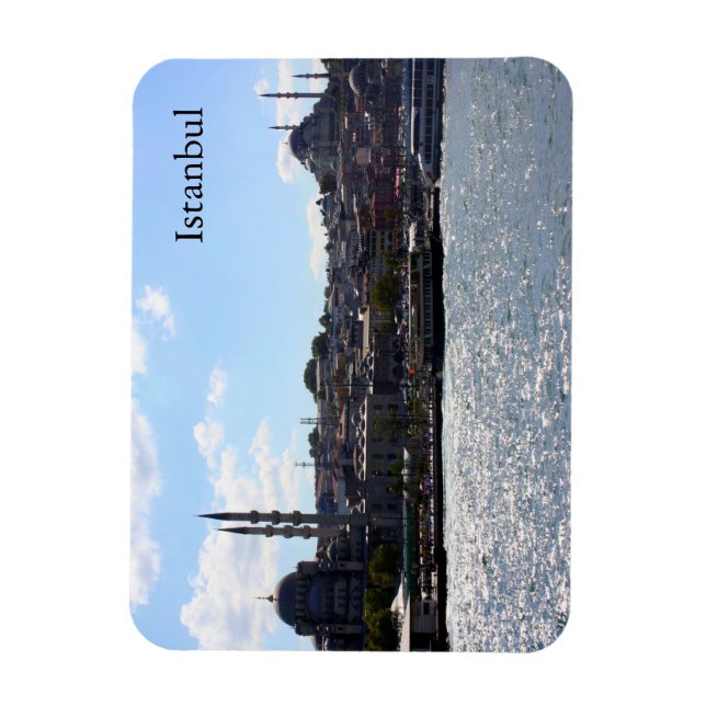 View of Istanbul Harbour Magnet (Vertical)