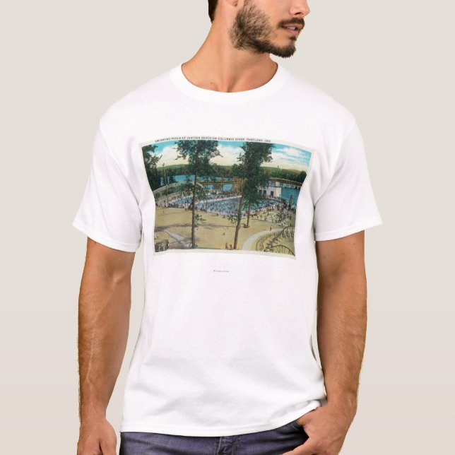 View of Jantzen Beach Swimming Pools T-Shirt (Front)