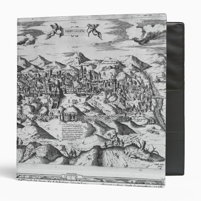View of Jerusalem, 1570 ? Binder (Front/Inside)