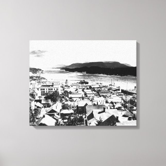 View of Ketchikan, Alaska looking Southeast Canvas Print (Front)