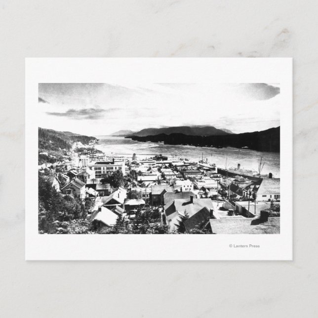 View of Ketchikan, Alaska looking Southeast Postcard (Front)