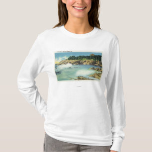 View of Kid's Cave at Squirrel Island T-Shirt