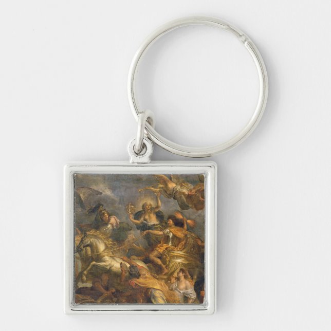 View of King Taking Maastricht in Thirteen Keychain (Front)
