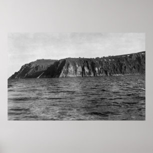View of King's Island, Alaska Photograph Poster