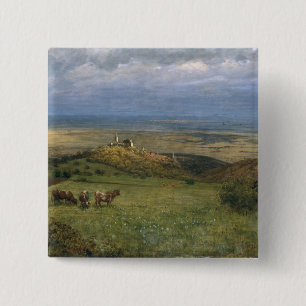 View of Kronberg in Taunus, Germany, 1879 2 Inch Square Button