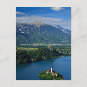 View of Lake Bled from Mala Osojnica Postcard