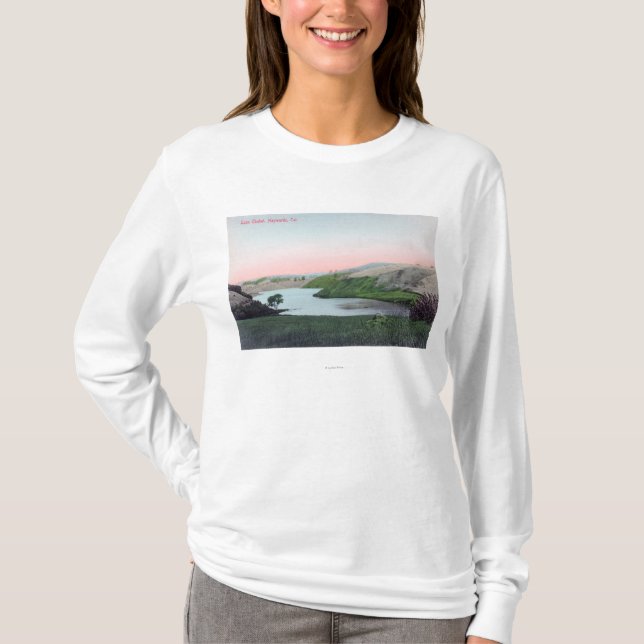 View of Lake ChabotHayward, CA T-Shirt (Front)