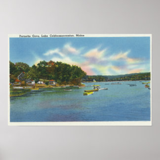 View of Lake Cobbosseecontee in Pernette Cove Poster