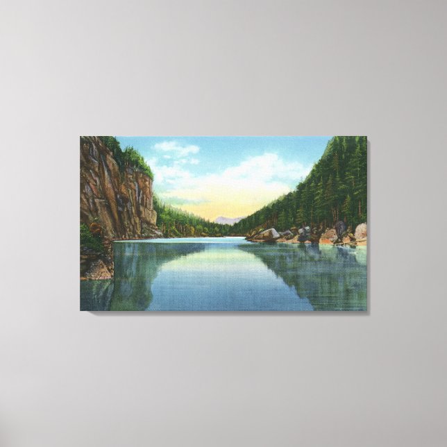 View of Lake Colden from Avalanche Lake Canvas Print (Front)
