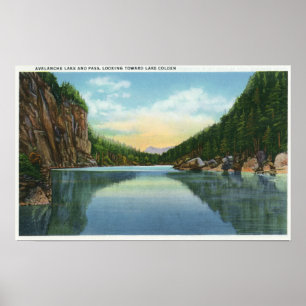 View of Lake Colden from Avalanche Lake Poster