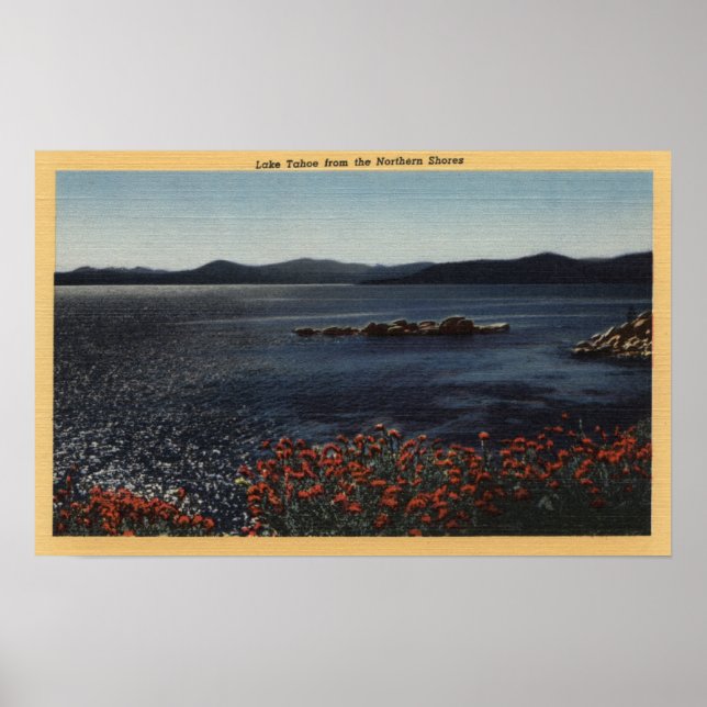 View of Lake from the Northern Shores Poster (Front)