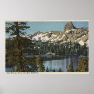 View of Lake George & High Sierra Poster