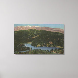 View of Lake Gregory & San Bernardino Canvas Print