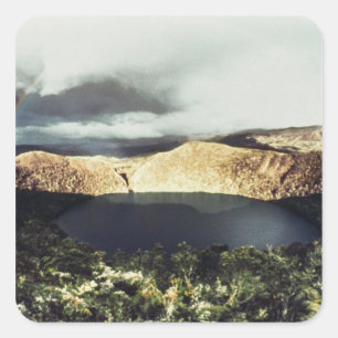 View of Lake Guatavita Square Sticker