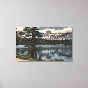 View of Lake Mary & High Sierra Mts. Canvas Print