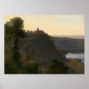 View of Lake Nemi - Jules Coignet Fine Art Poster
