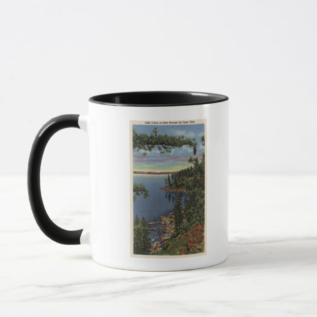 View of Lake through Sugar Pines Mug (Left)