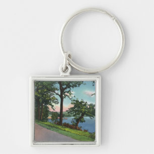 View of Lakeside Drive along Chautauqua Lake Keychain