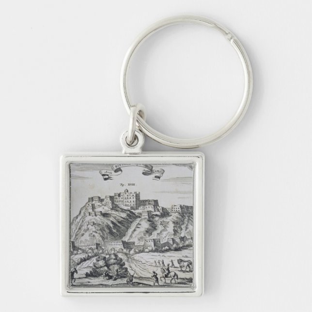 View of Lhasa, capital of Tibet Keychain (Front)