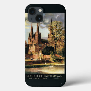 View of Lichfield Cathedral iPhone 13 Case