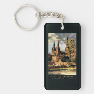 View of Lichfield Cathedral Keychain