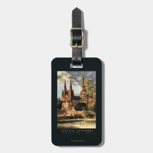 View of Lichfield Cathedral Luggage Tag
