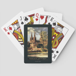 View of Lichfield Cathedral Playing Cards