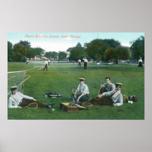 View of Lincoln Park Tennis GroundsChicago, IL Poster