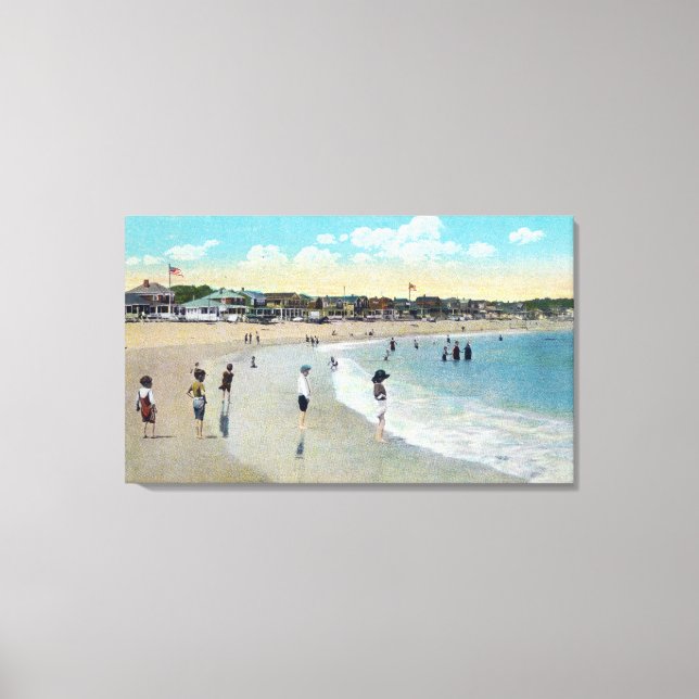 View of Long Beach and Cape Ann Canvas Print (Front)