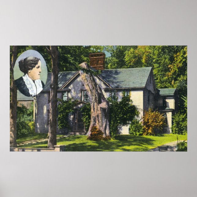View of Louisa May Alcott House Poster (Front)