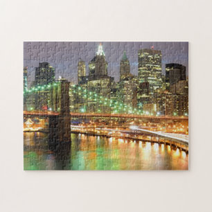 View of Lower Manhattan and the Brooklyn Bridge Jigsaw Puzzle