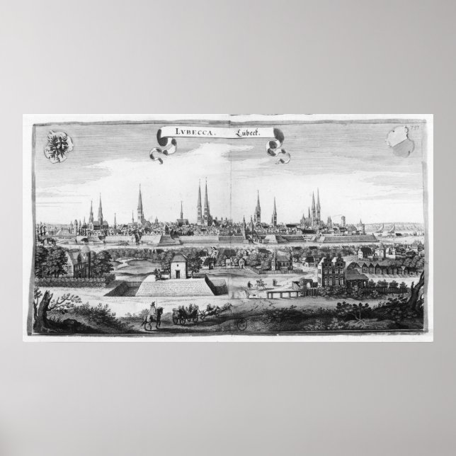 View of Lubeck Poster (Front)