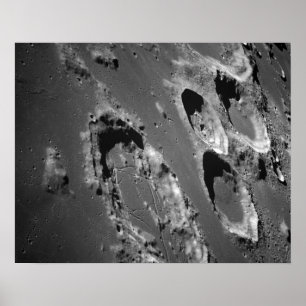 View of Lunar Surface taken from Apollo 8 Poster