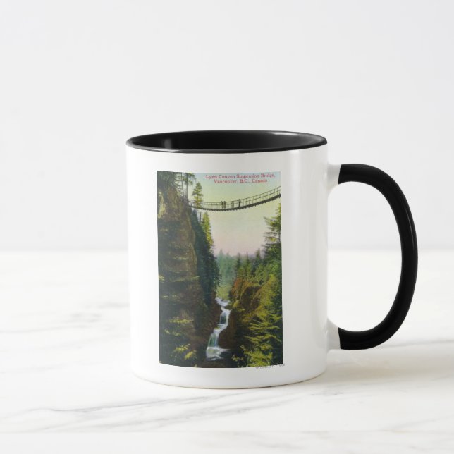 View of Lynn Canyon Suspension Bridge Mug (Right)